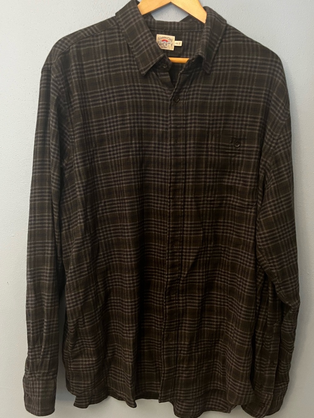 Faherty Plaid Flannel Long-Sleeve Button-Down Shirt